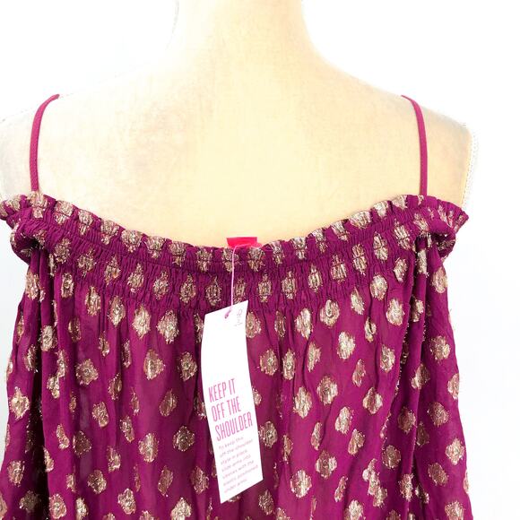 LILLY PULITZER Women's Dayla Maxi Cover-Up XL Dark Red Gold Amarena Cherry NWT - Picture 9 of 12